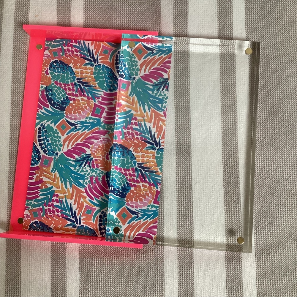 Lilly Pulitzer Clear Pink Acrylic Picture Frame - Picture 2 of 5